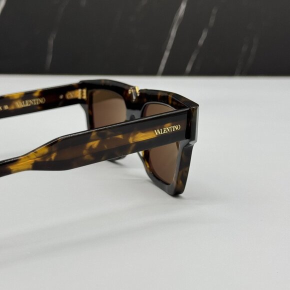 NEW VALENTINO SUNGLASSES WOMEN HAVANA EYEWEAR VALENTINO V-GOLD-II VLS-162B